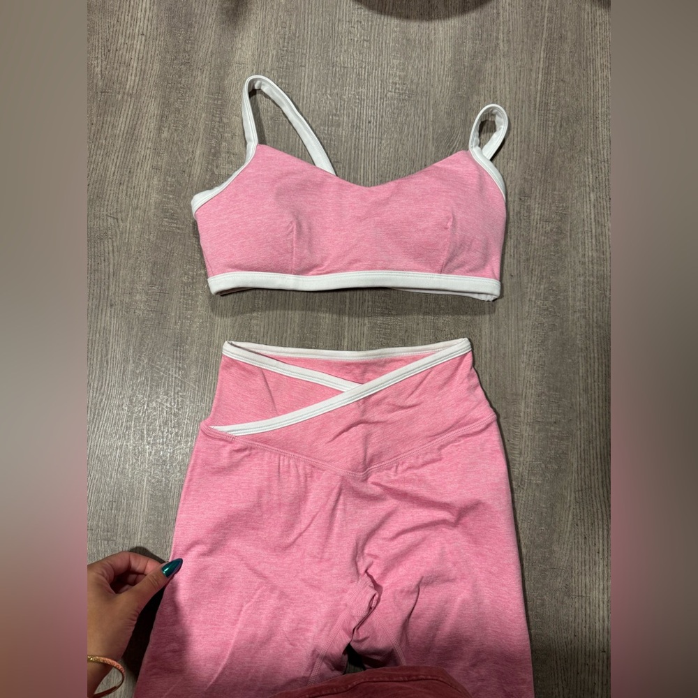 Buffbunny Dream Heather Set Contrast White/Pink